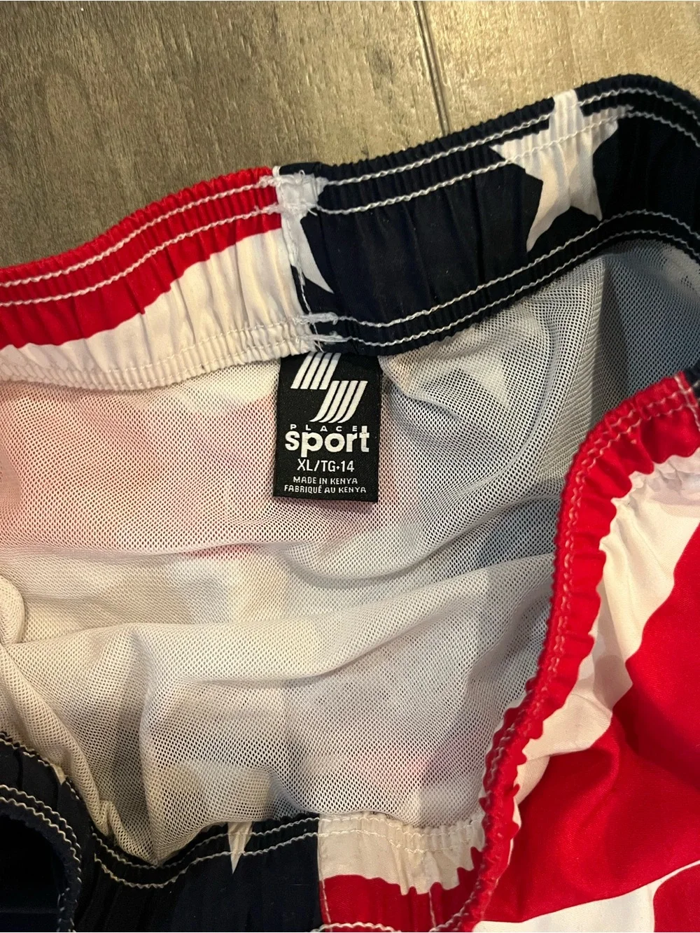 The Children’s Place Boys XL 14 American Flag Swim Trunks Stars Stripes
